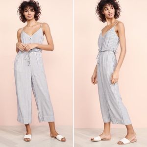 Splendid Stripe Tie Waist Jumpsuit